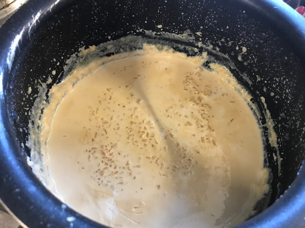 G made rice pudding for me on his birthday!